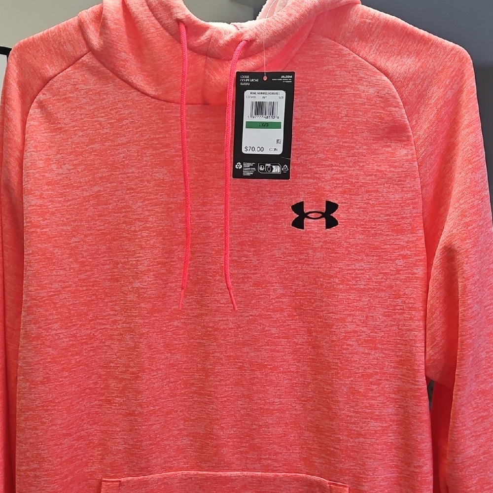 Under Armour Coral Hoodie with Black Logo